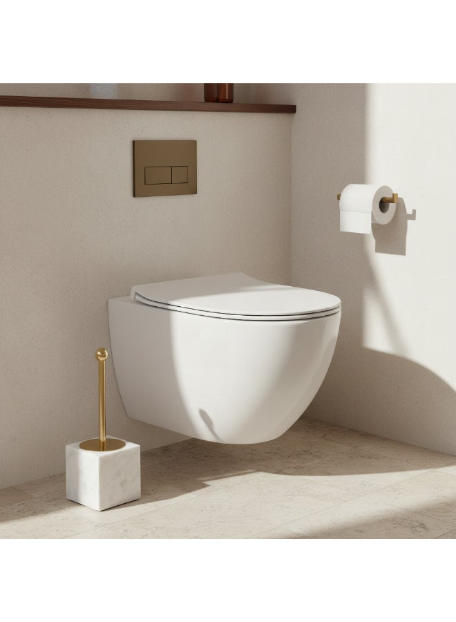 Home Box Royal Marble Toilet Brush Holder - Image 3